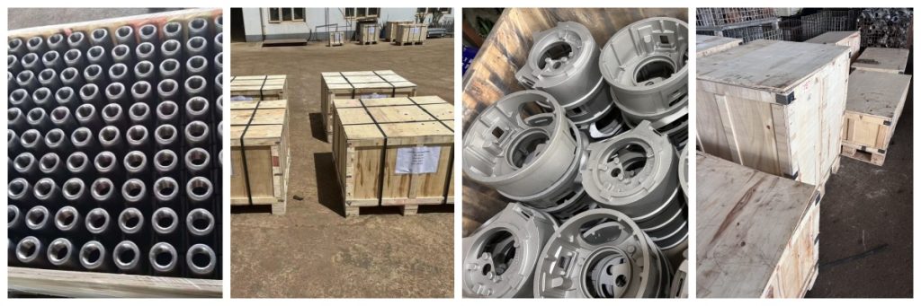 packing of steel cast parts produced by investment casting processing